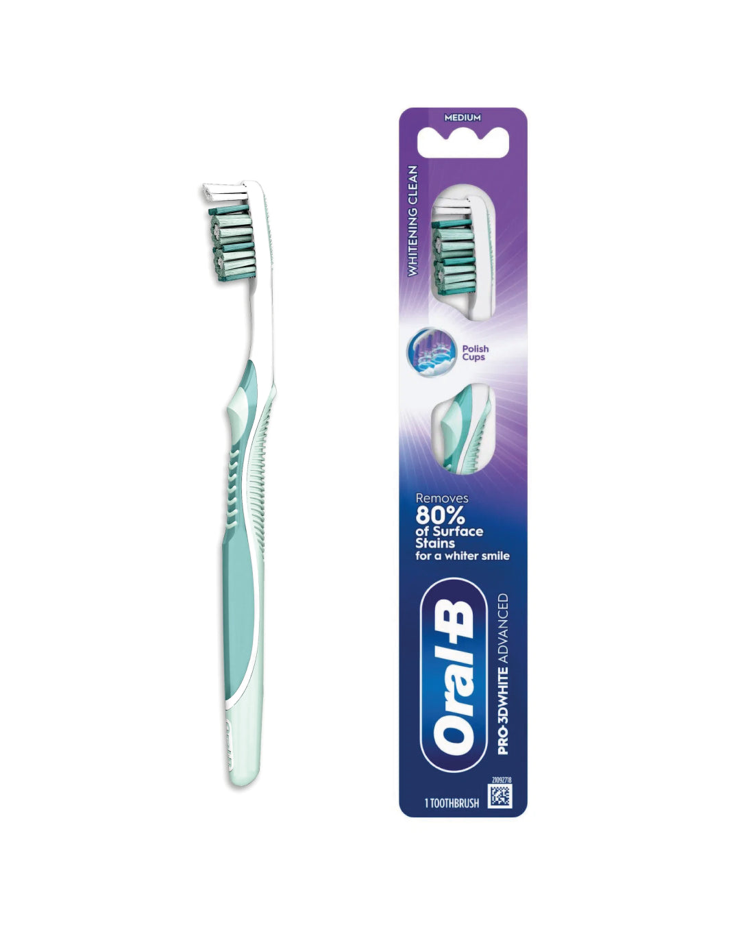 Escova de dentes 'Branqueamento' - média - Oral-B Pro 3D White Advanced
