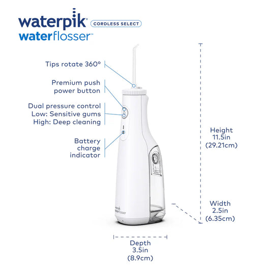 Irrigador Oral Waterpik Cordless WF-10W020 Select Branco