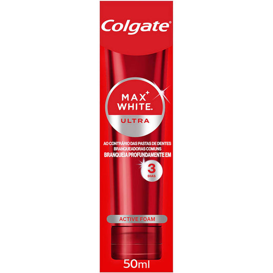 Colgate Max White Ultra Active Foam – Pasta de dentes branqueadora