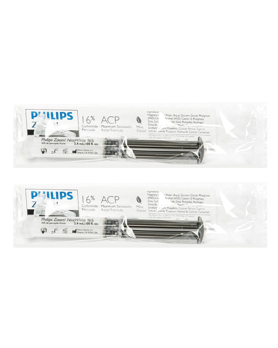 Philips Zoom NiteWhite 16 % – Zahnaufhellung 2,4 ml | 2 Einheiten