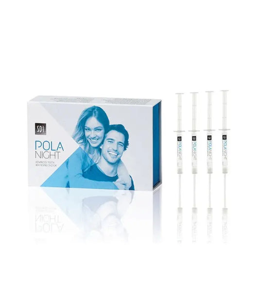 Kit branqueador Dentário Pola Night 10% | 4 Seringas 1.3g