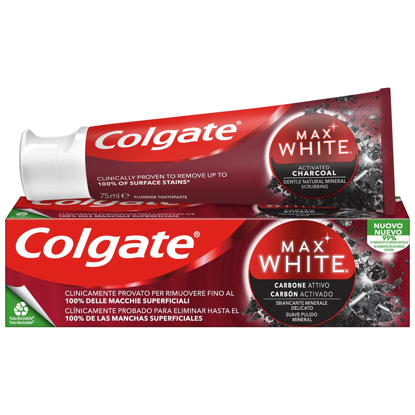 Max White One Zahnpasta mit Aktivkohle
