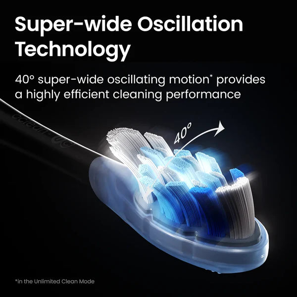 Escova de Dentes Elétrica OCLEAN X Ultra - Escova de dentes elétrica sónica inteligente com ecrã tátil e IA integrada