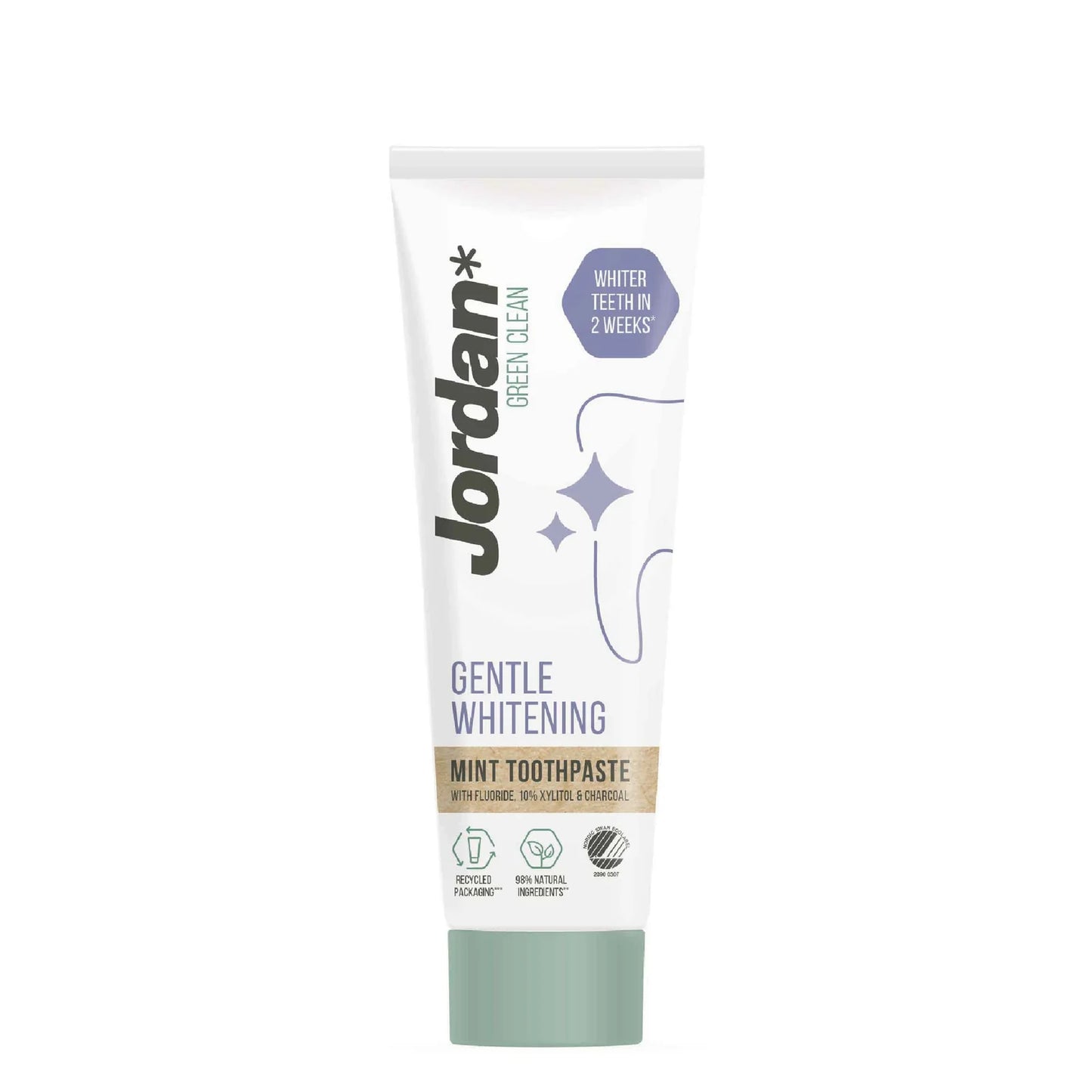 Pasta de Dentes Jordan Green Clean Gentle White 75ml