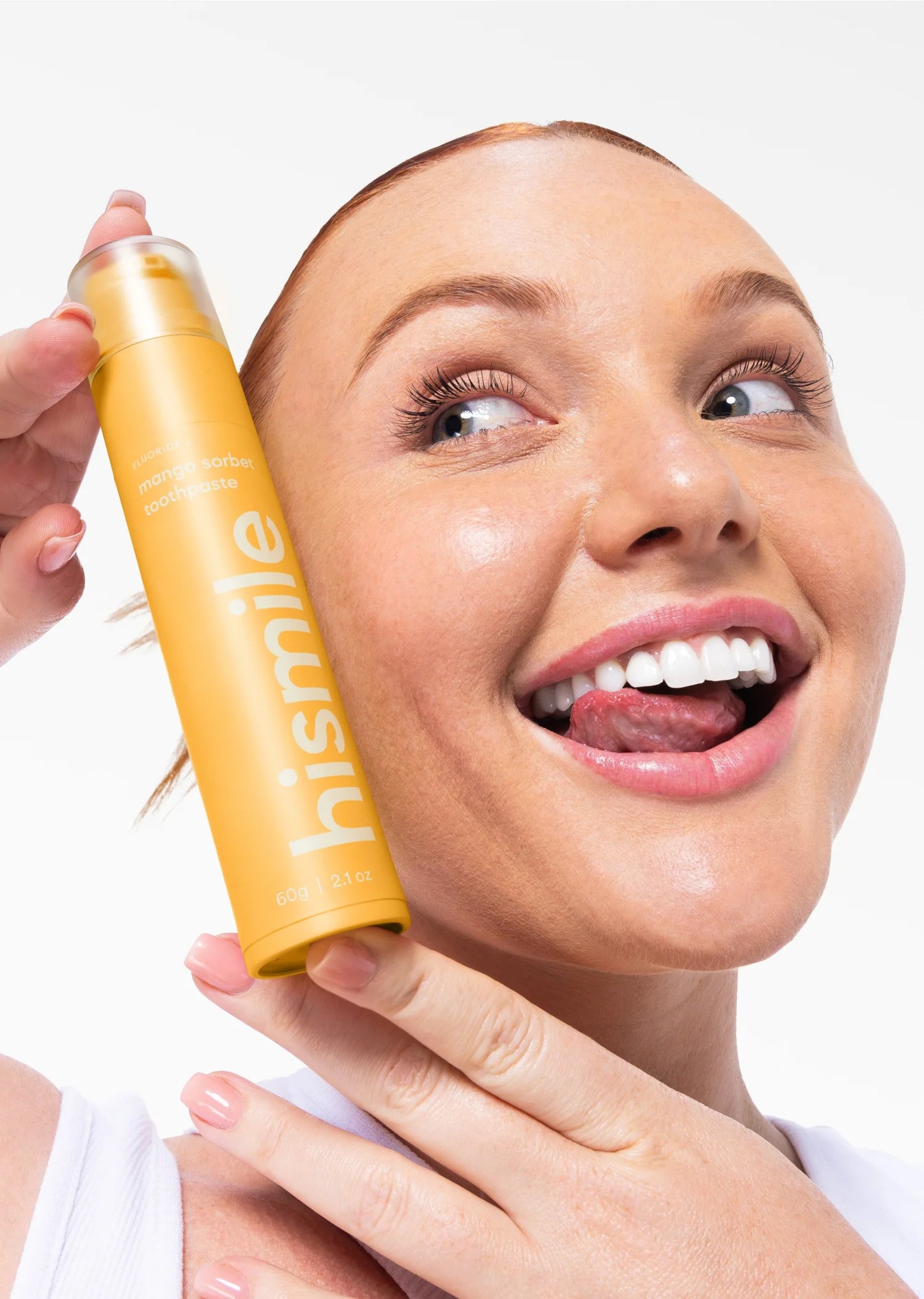 Hismile Toothpaste Mango Sorbet - Pasta de Dentes com Flúor - 60 g ...