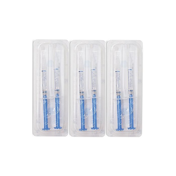 Kit de branqueamento dentario Opalescence PF 16% com seis seringas para tratamento domestico.
