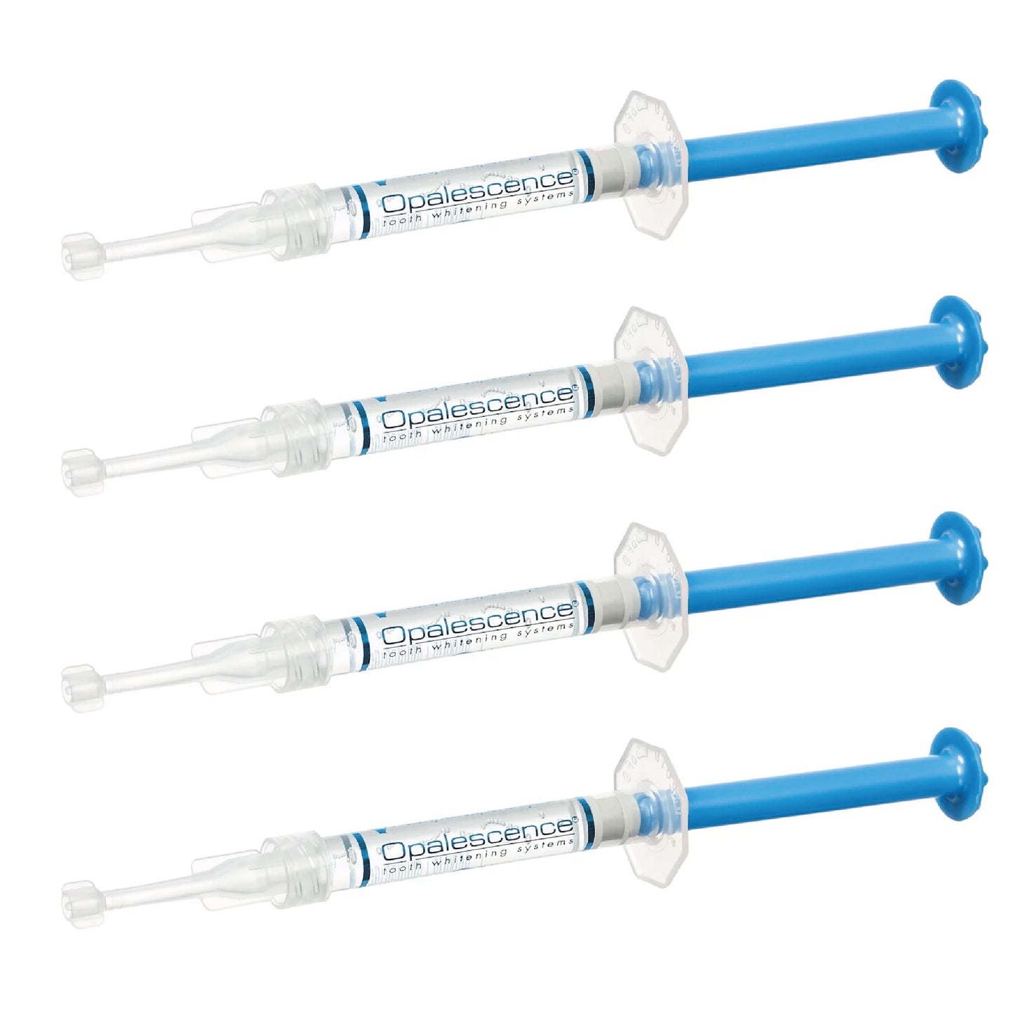 Kit de branqueamento dentário Opalescence PF 16% com quatro seringas para uso doméstico.