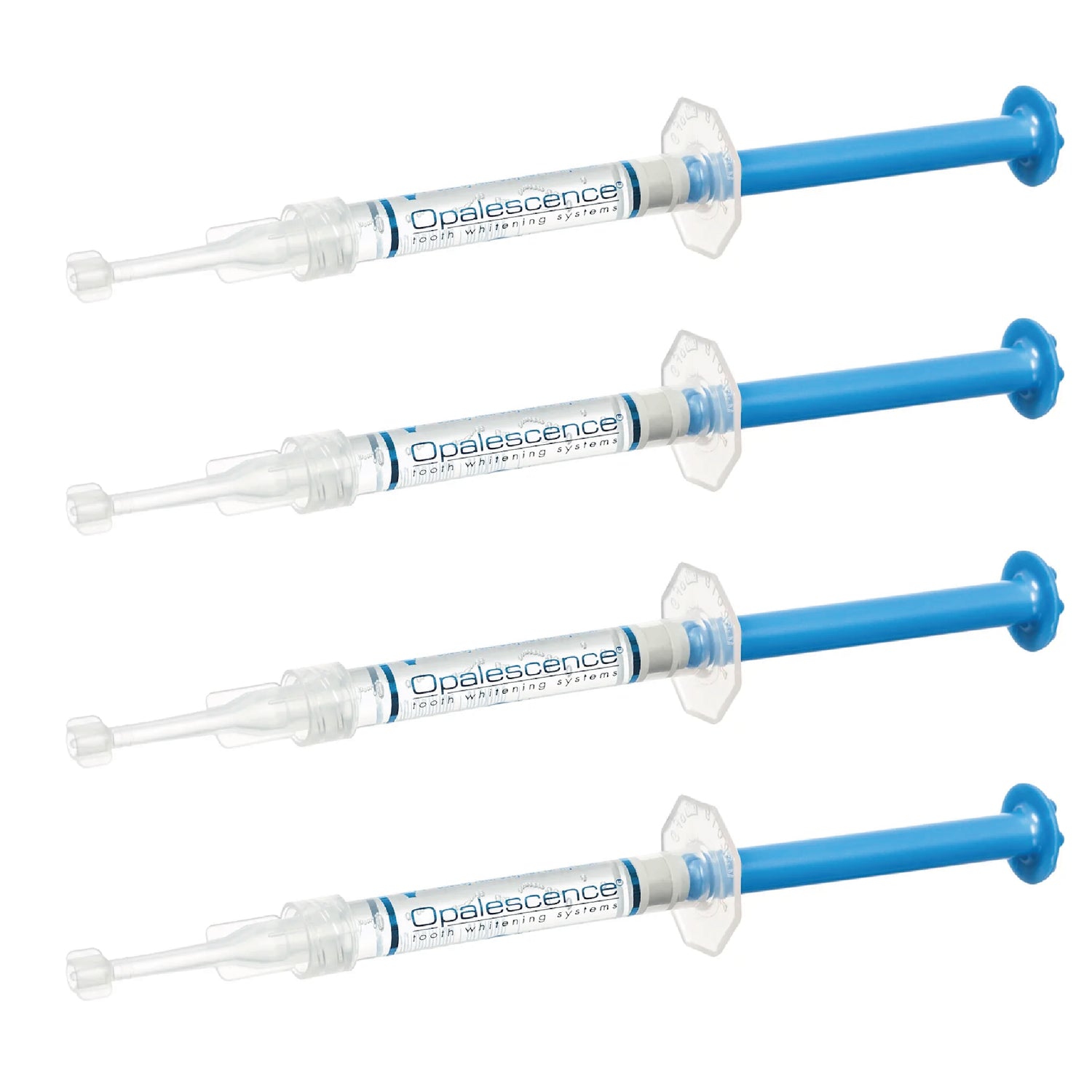 Kit de branqueamento dentário Opalescence PF 16% com quatro seringas para uso doméstico.