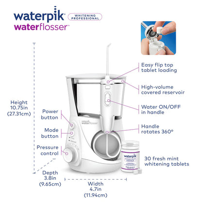 Irrigador Profissional Branqueador Waterpik WF-05 Ultra Branco