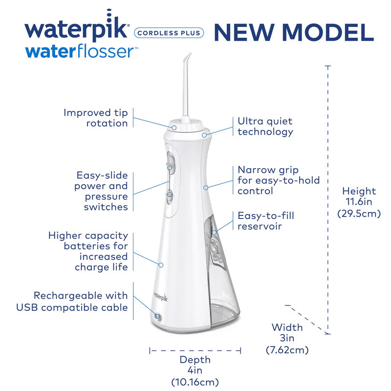 Irrigador Oral Waterpik Cordless WP-490 Plus Branco