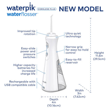 Irrigador Oral Waterpik Cordless WP-490 Plus Branco