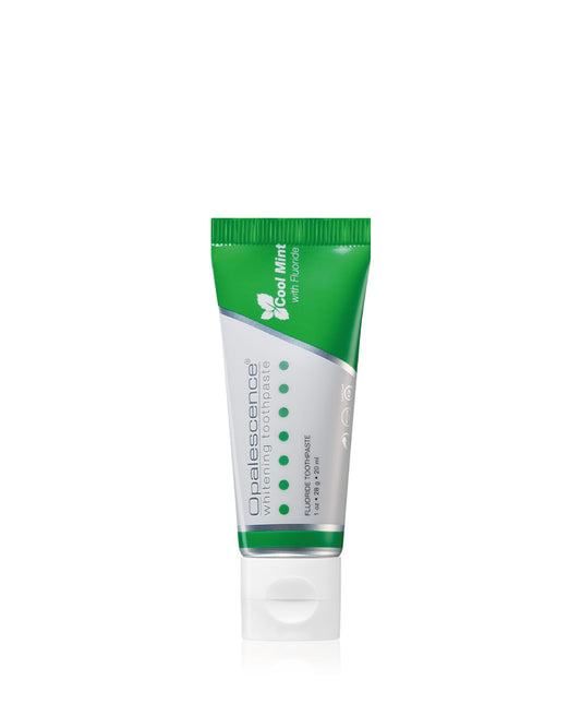 Image of a single pack of Opalescence Sensitivity Relief Cool Mint toothpaste, 100ml.
