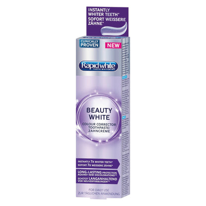 Rapid White Beauty White Color Correcting Toothpaste - 75 ml - Rapid White Tooth Whitening