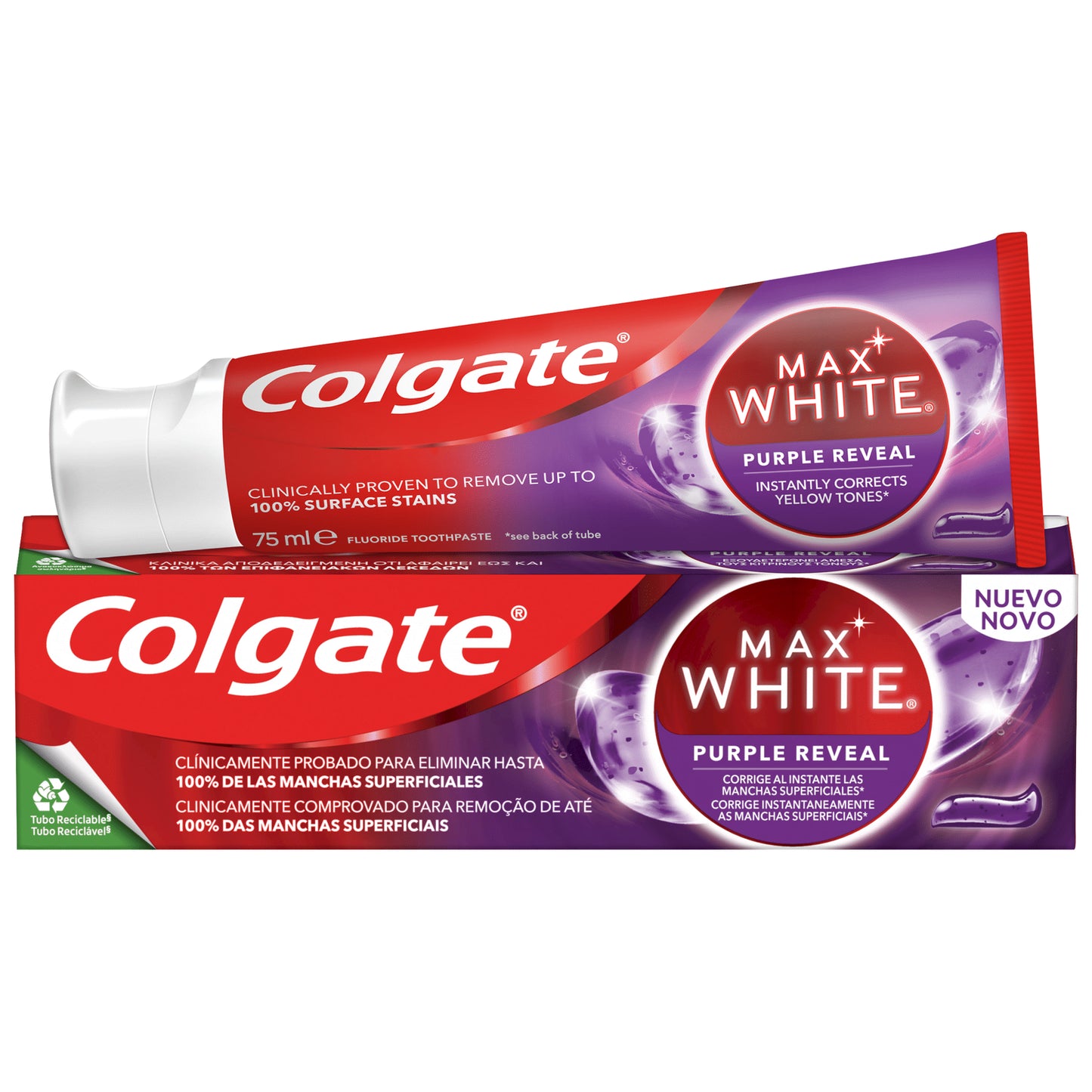 Pasta de Dentes Max White Purple